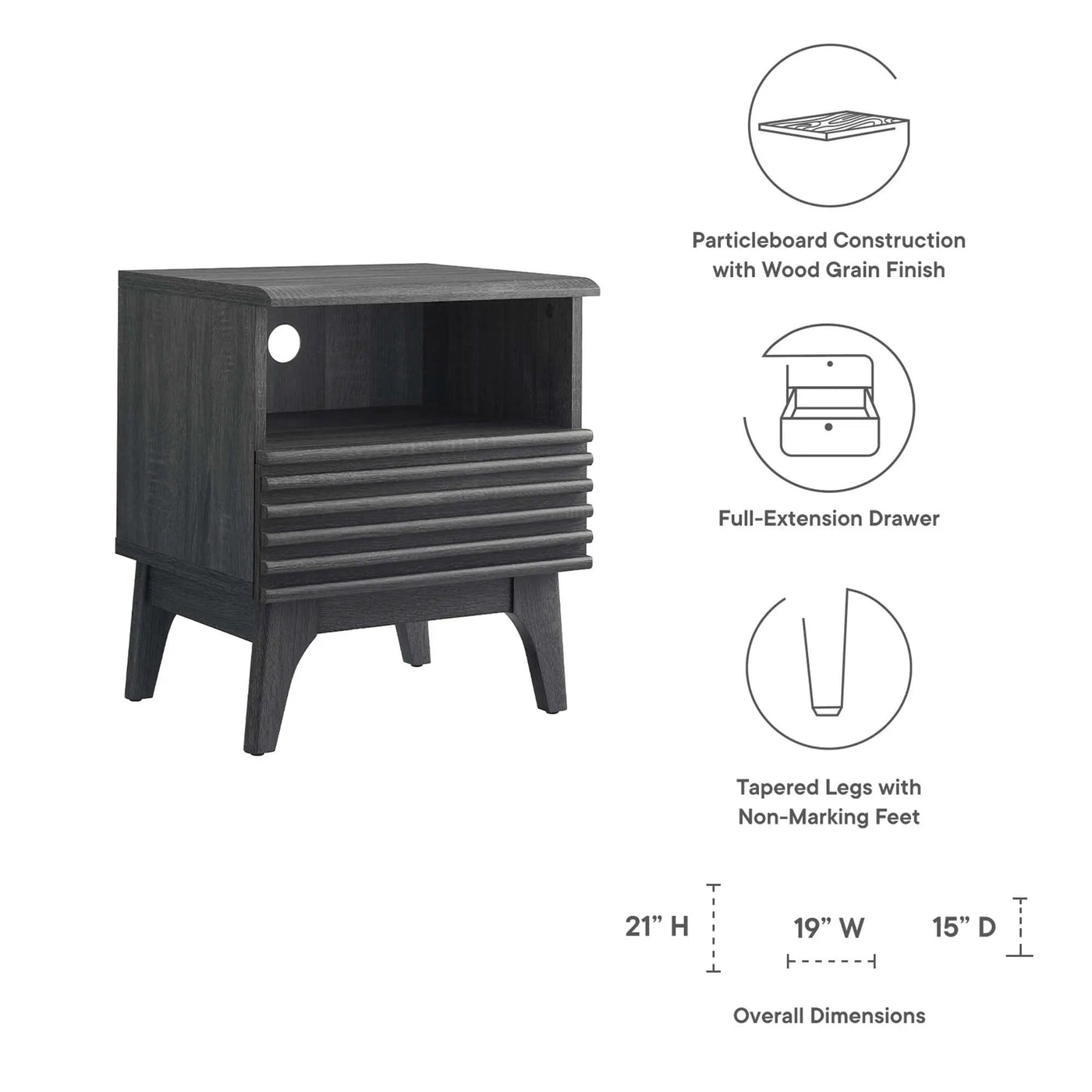 Render Nightstand by Modway by HouseOfZazla