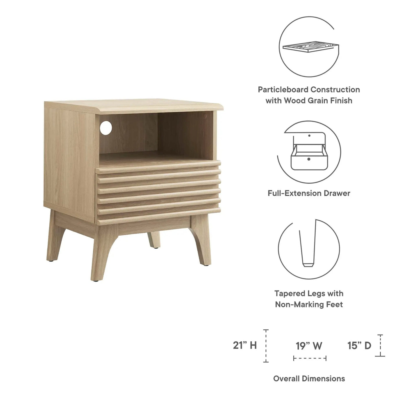 Render Nightstand by Modway by HouseOfZazla