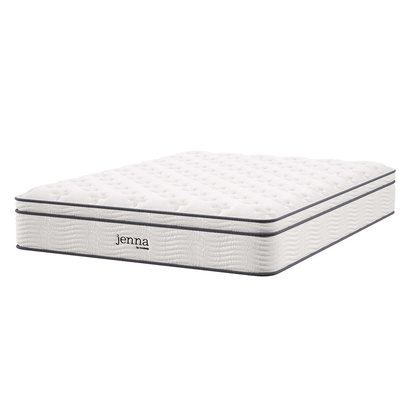 Jenna 12" Innerspring and Foam Queen Mattress by Modway