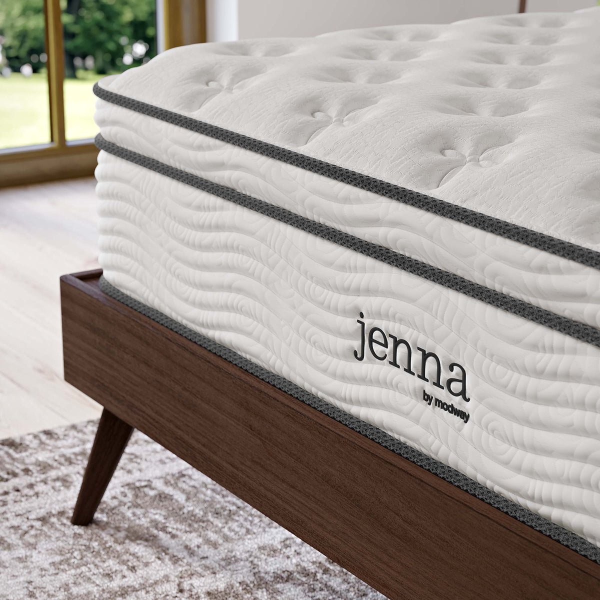 Jenna 12" Innerspring and Foam King Mattress by Modway, photo 18 of 19