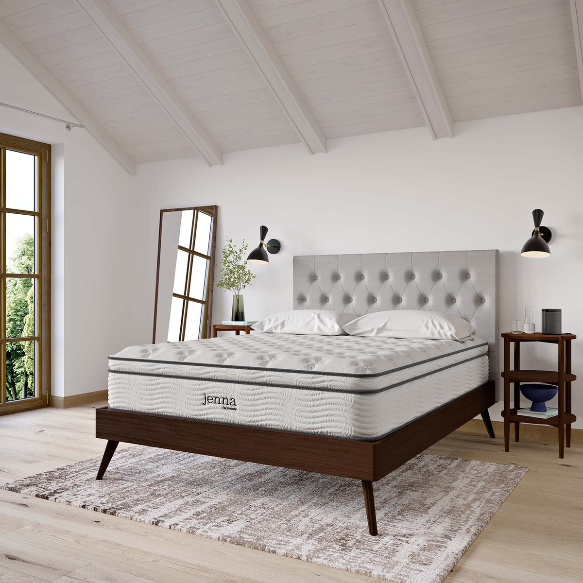 Jenna 12" Innerspring and Foam King Mattress by Modway, photo 16 of 19