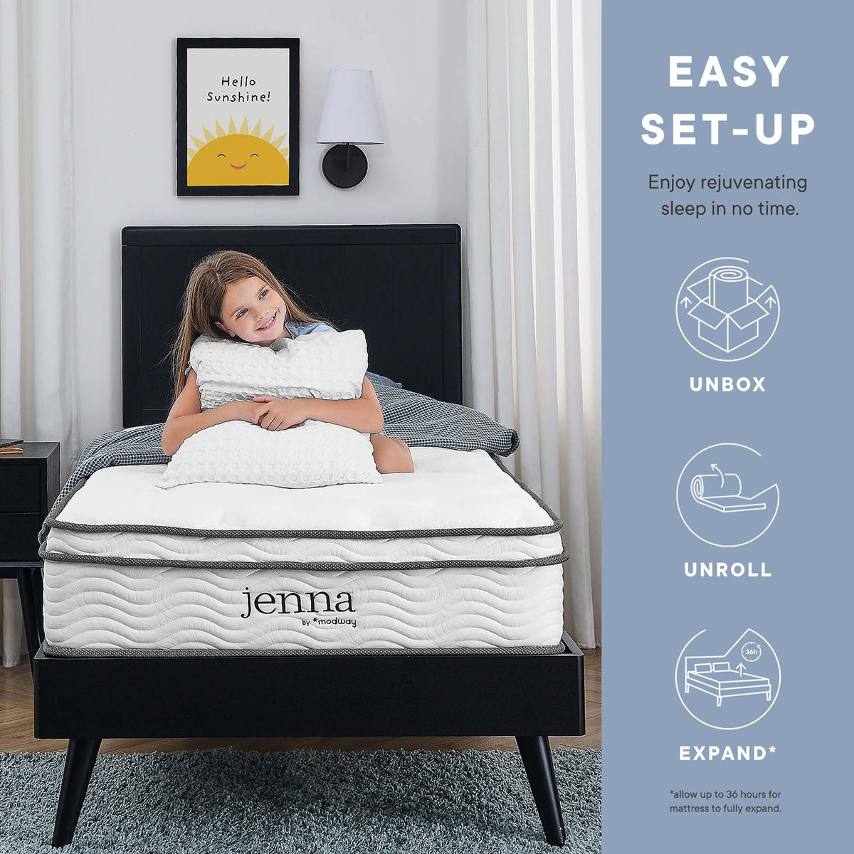 Jenna Innerspring and Foam Narrow Mattress by Modway, photo 6 of 31