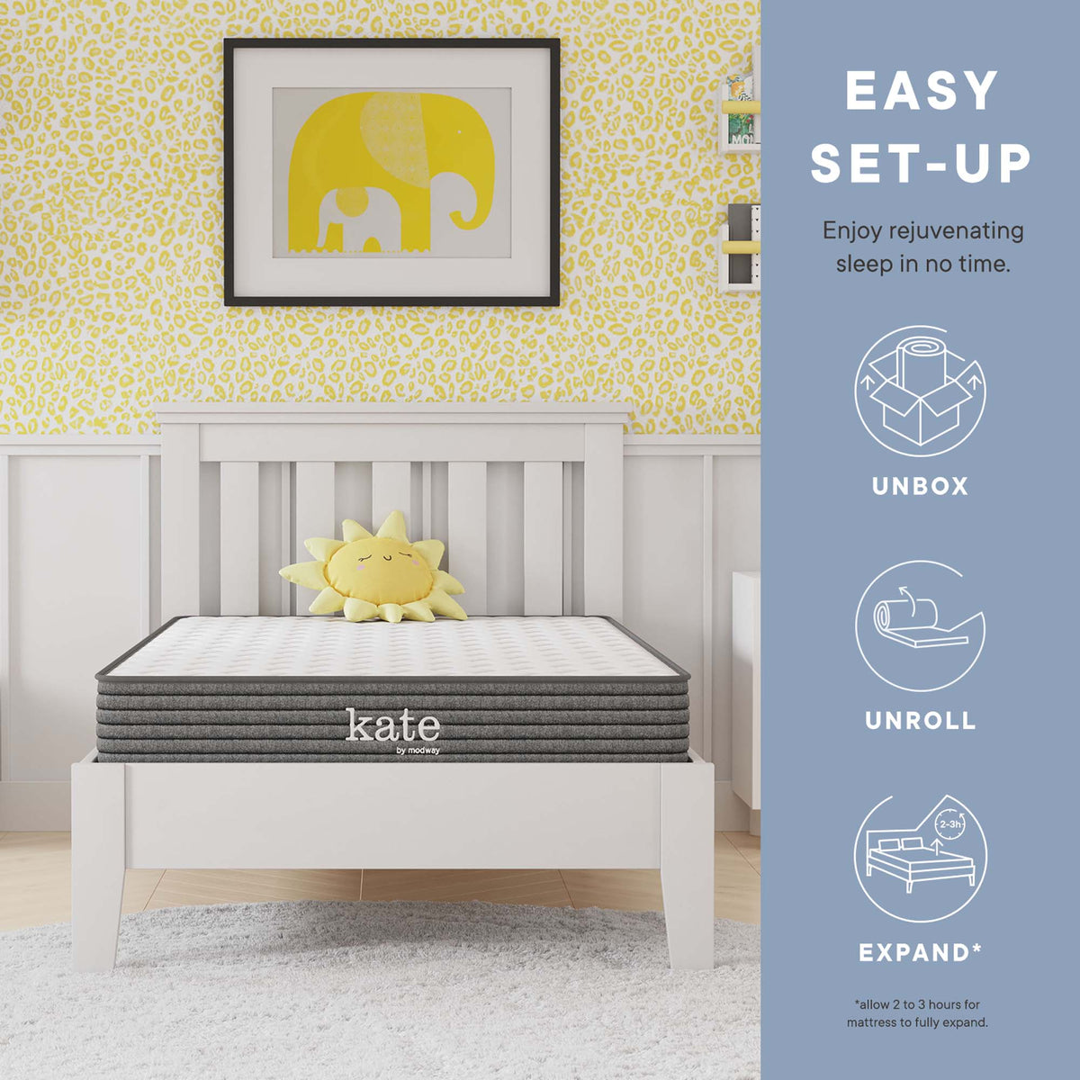 Kate 6" Narrow Twin Mattress by Modway, photo 3 of 17