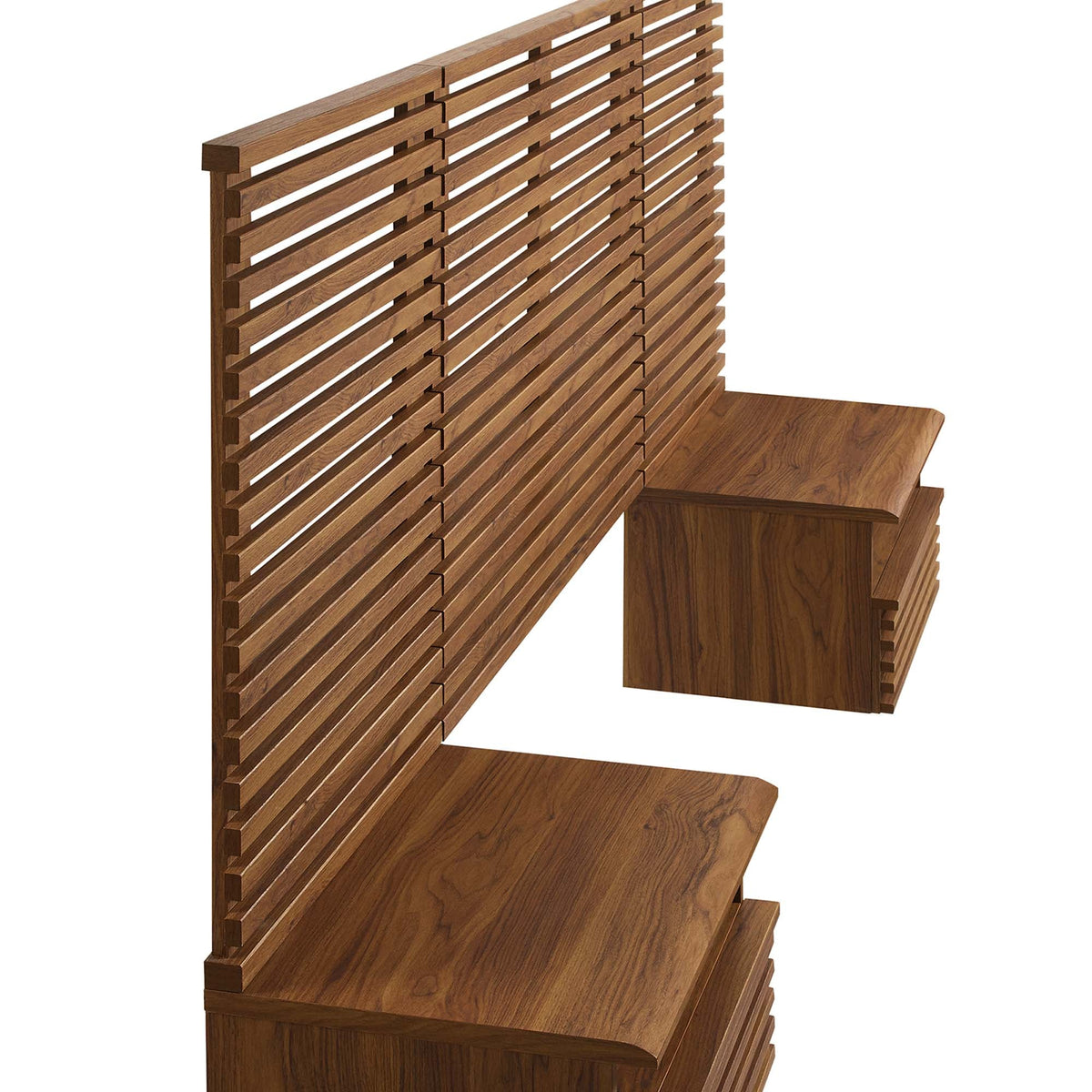 Render Wall Mount Headboard and Modern Nightstands by Modway, photo 5 of 21