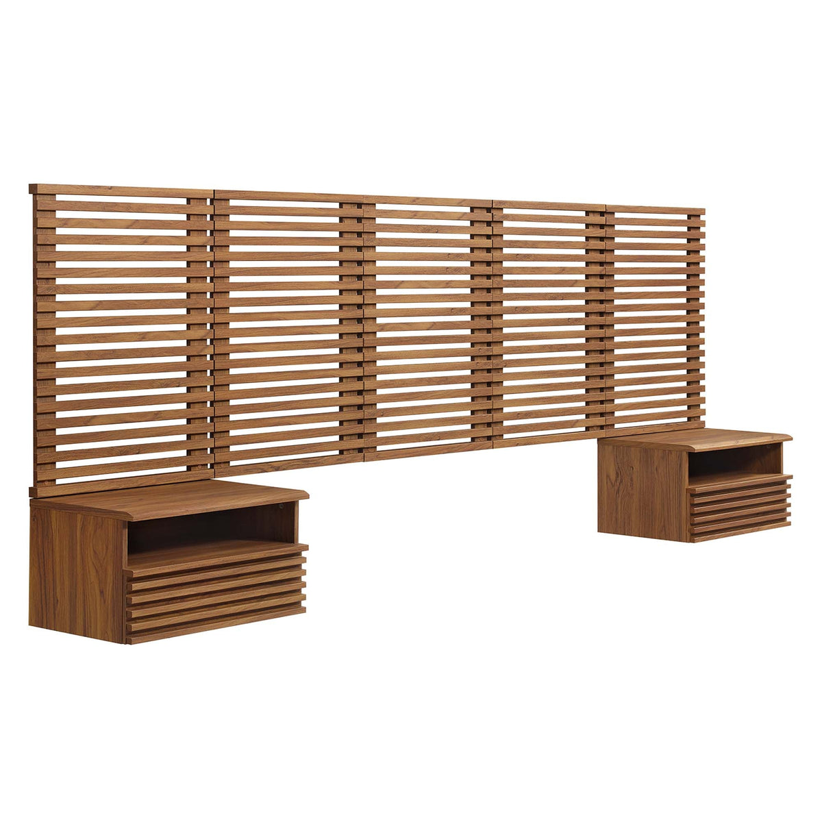 Render Wall Mount Headboard and Modern Nightstands by Modway, photo 8 of 21