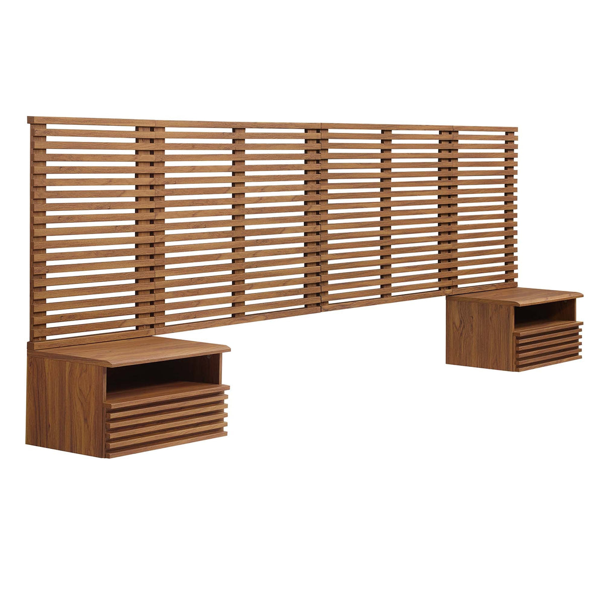 Render Wall Mount Headboard and Modern Nightstands by Modway, photo 15 of 21