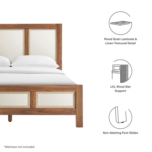Capri Wood Grain Queen Platform Bed by Modway, photo 2 of 7