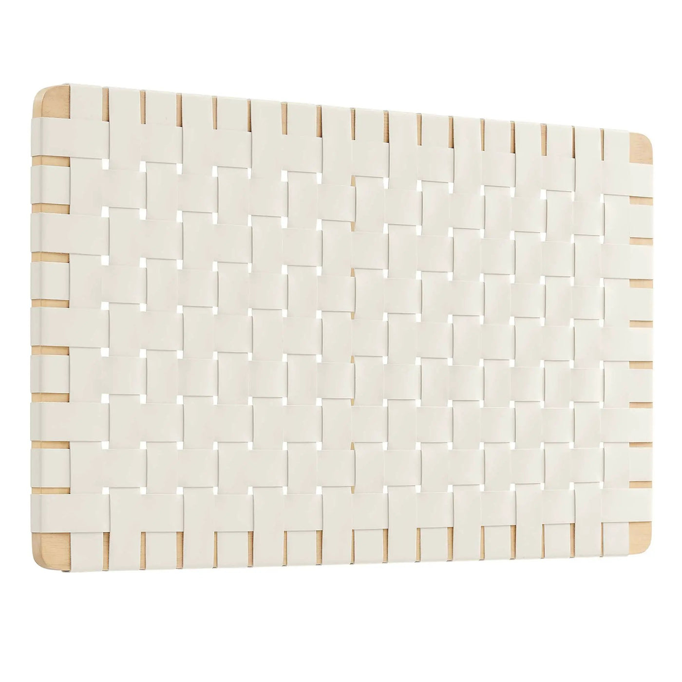 Sparta Weave Wall-Mount Vegan Leather Twin Headboard by Modway by HouseOfZazla
