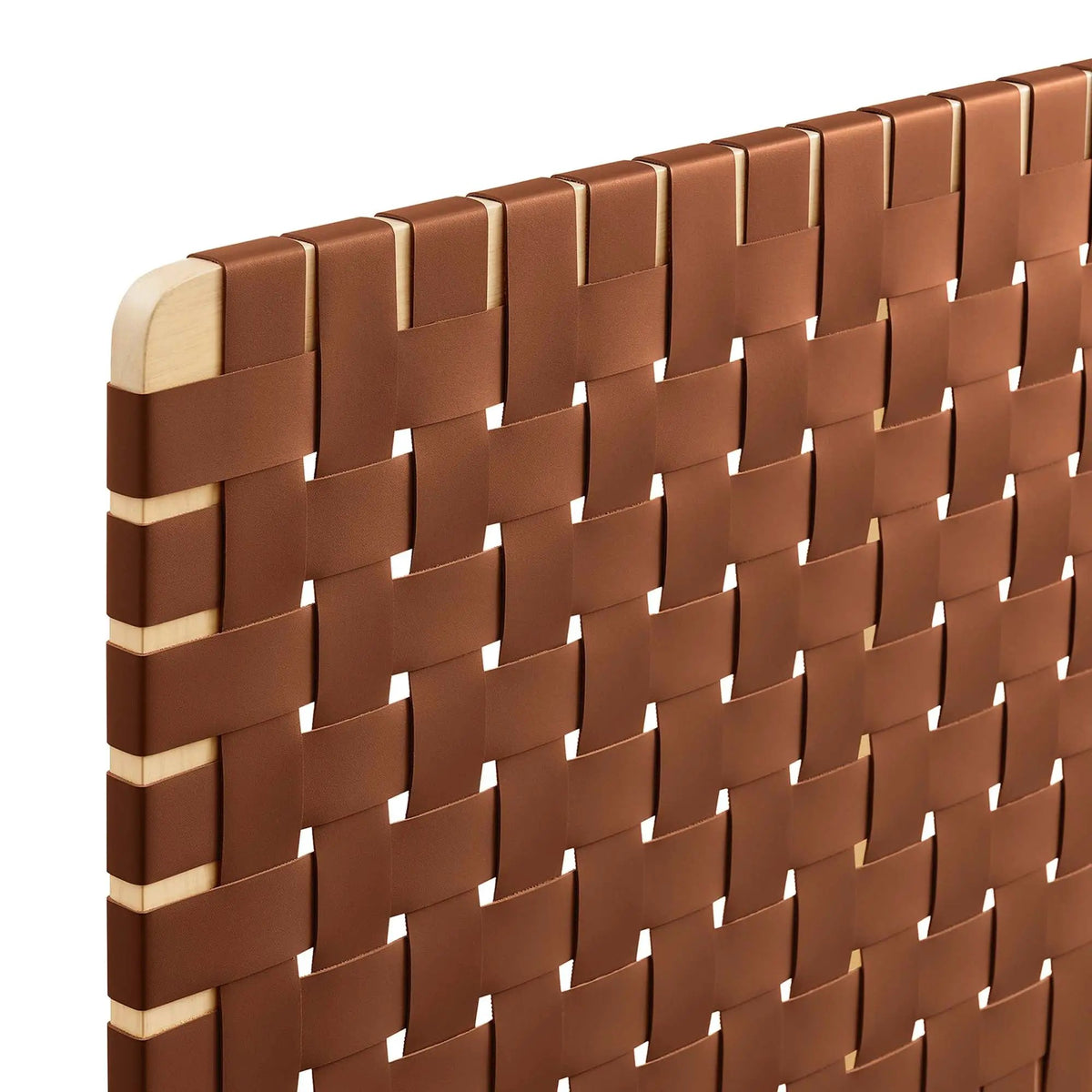 Sparta Weave Wall-Mount Vegan Leather Twin Headboard by Modway by HouseOfZazla