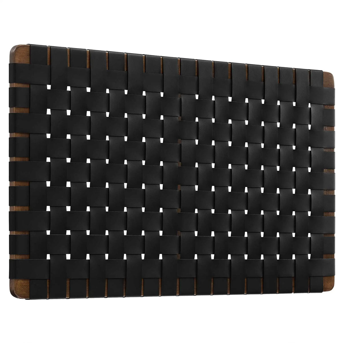 Sparta Weave Wall-Mount Vegan Leather Twin Headboard by Modway by HouseOfZazla