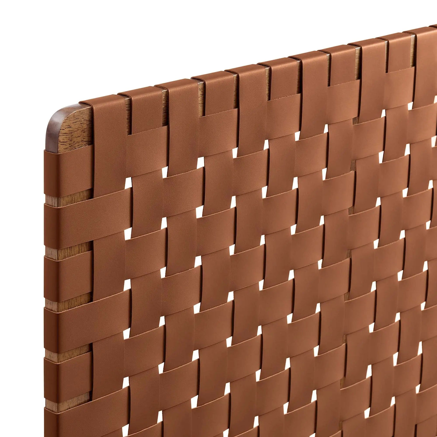 Sparta Weave Wall-Mount Vegan Leather Twin Headboard by Modway by HouseOfZazla