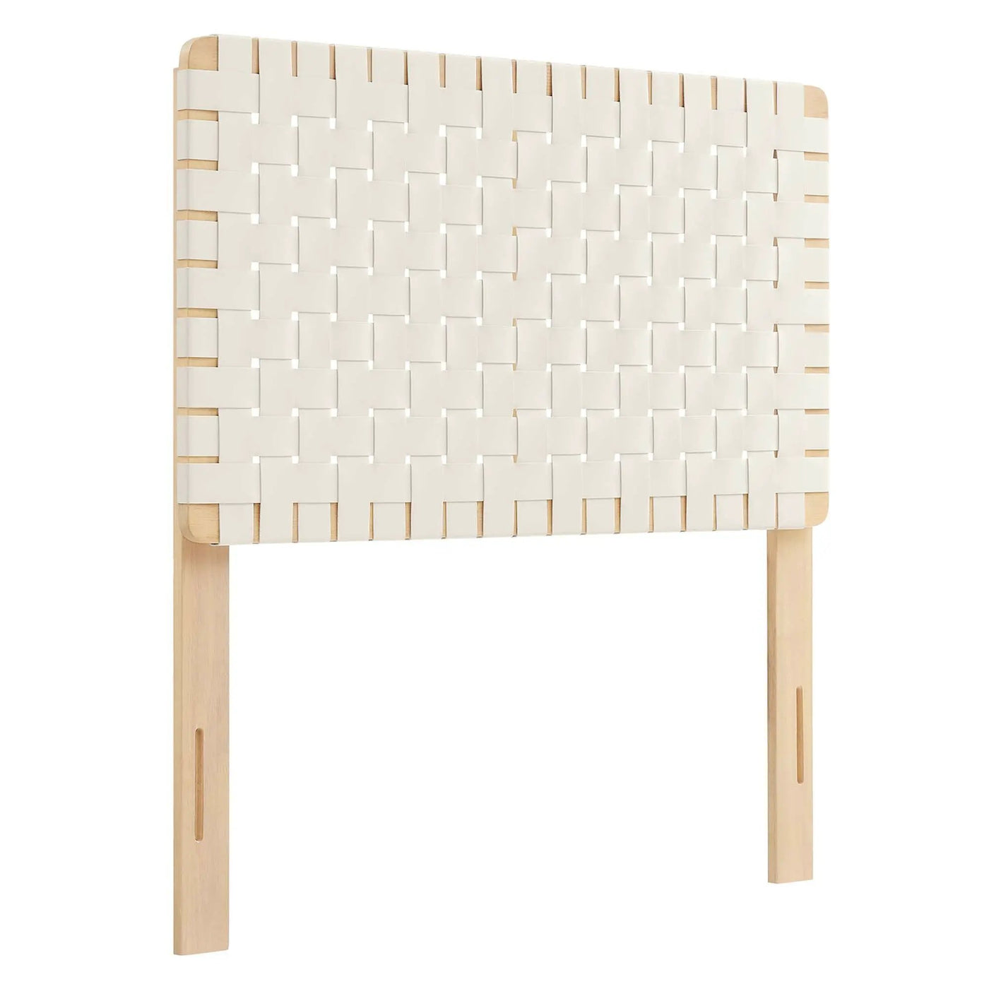 Sparta Weave Vegan Leather Twin Headboard by HouseOfZazla