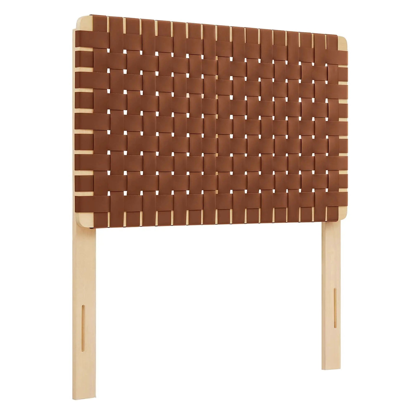 Sparta Weave Vegan Leather Twin Headboard by HouseOfZazla