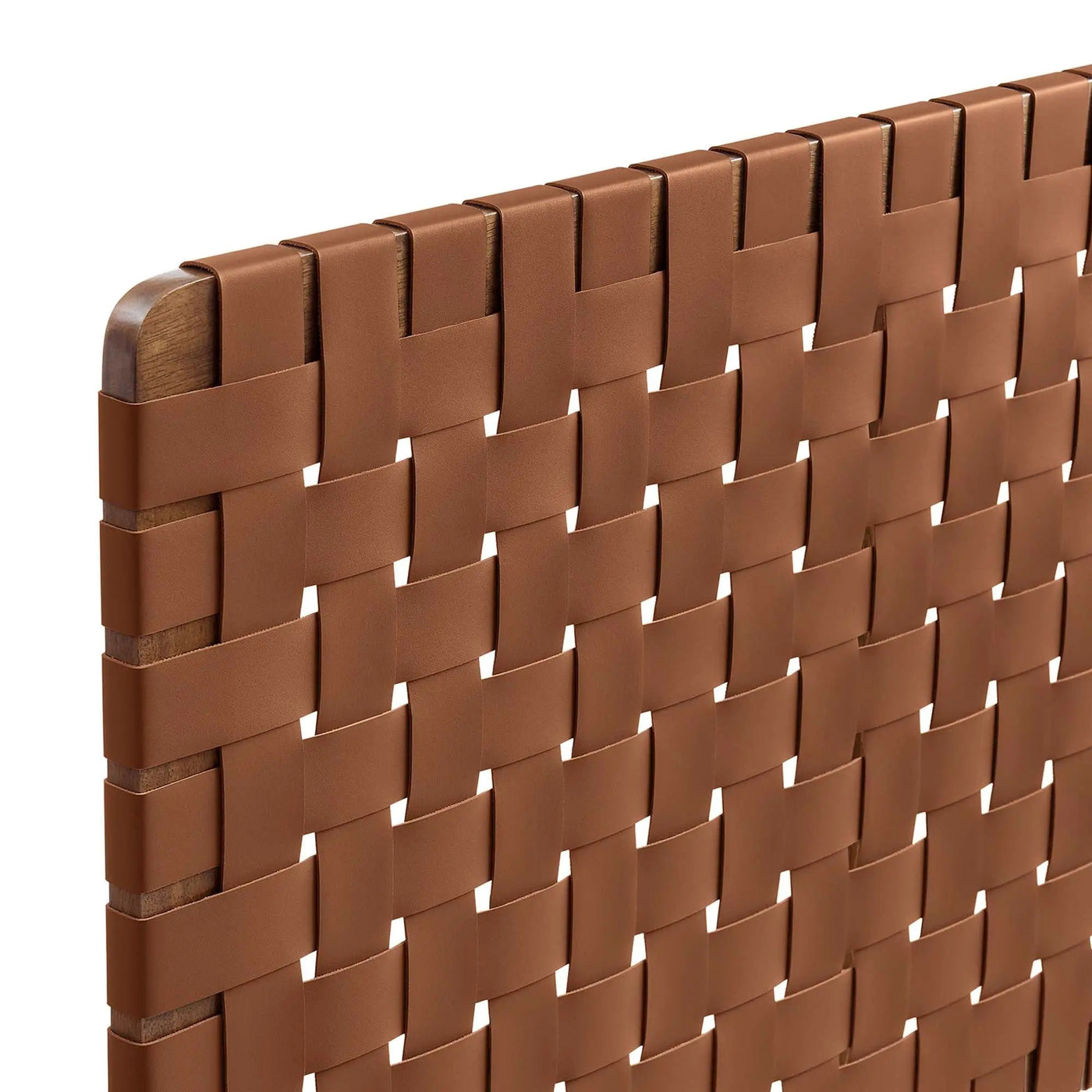 Sparta Weave Vegan Leather Twin Headboard by HouseOfZazla