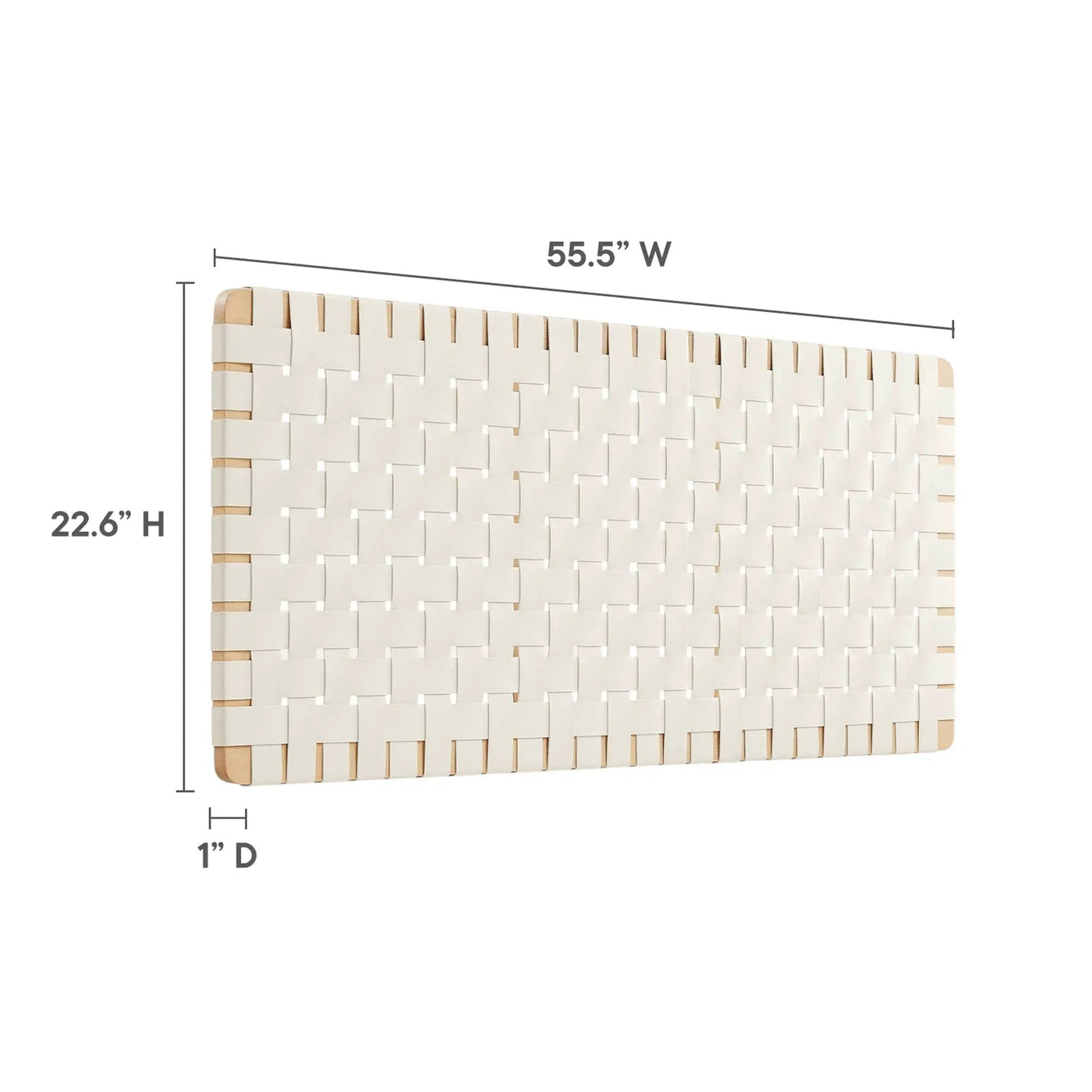Sparta Weave Vegan Leather Full Headboard by Modway by HouseOfZazla
