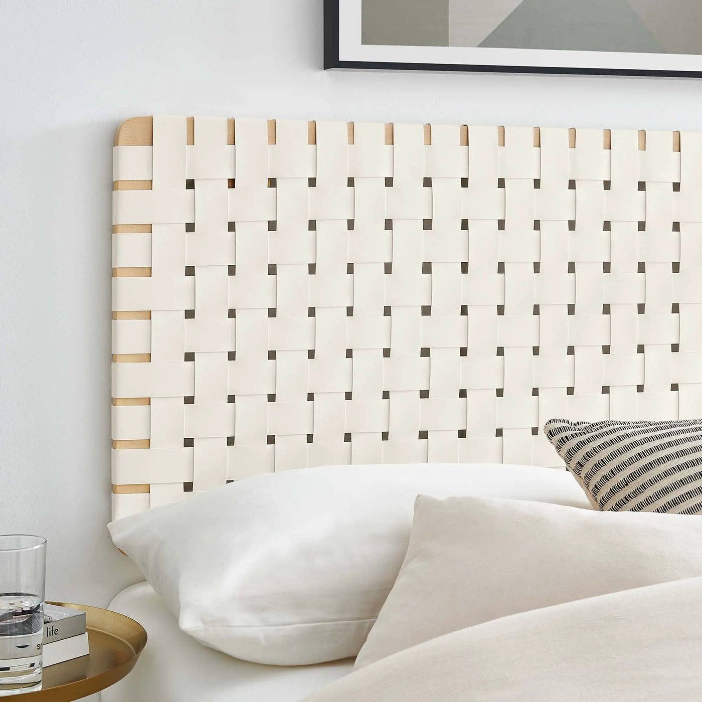 Sparta Weave Vegan Leather Full Headboard by Modway by HouseOfZazla