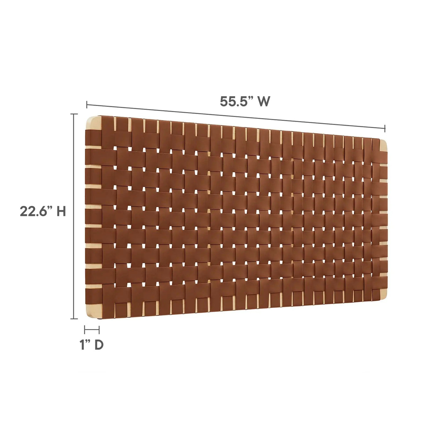 Sparta Weave Vegan Leather Full Headboard by Modway by HouseOfZazla