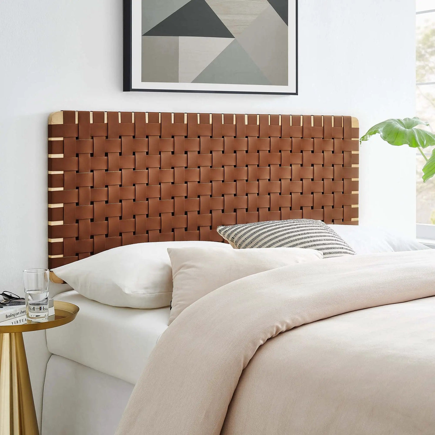Sparta Weave Vegan Leather Full Headboard by Modway by HouseOfZazla