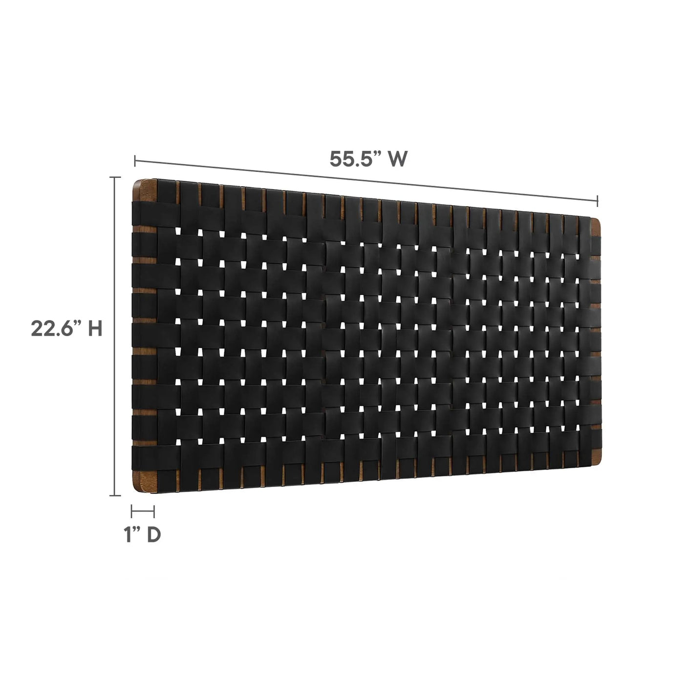 Sparta Weave Vegan Leather Full Headboard by Modway by HouseOfZazla