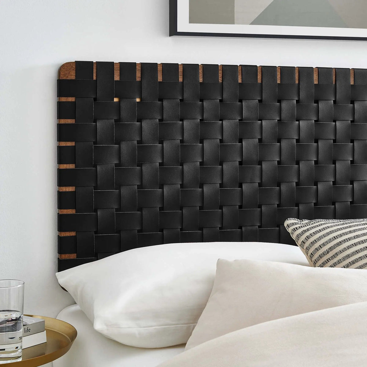 Sparta Weave Vegan Leather Full Headboard by Modway by HouseOfZazla