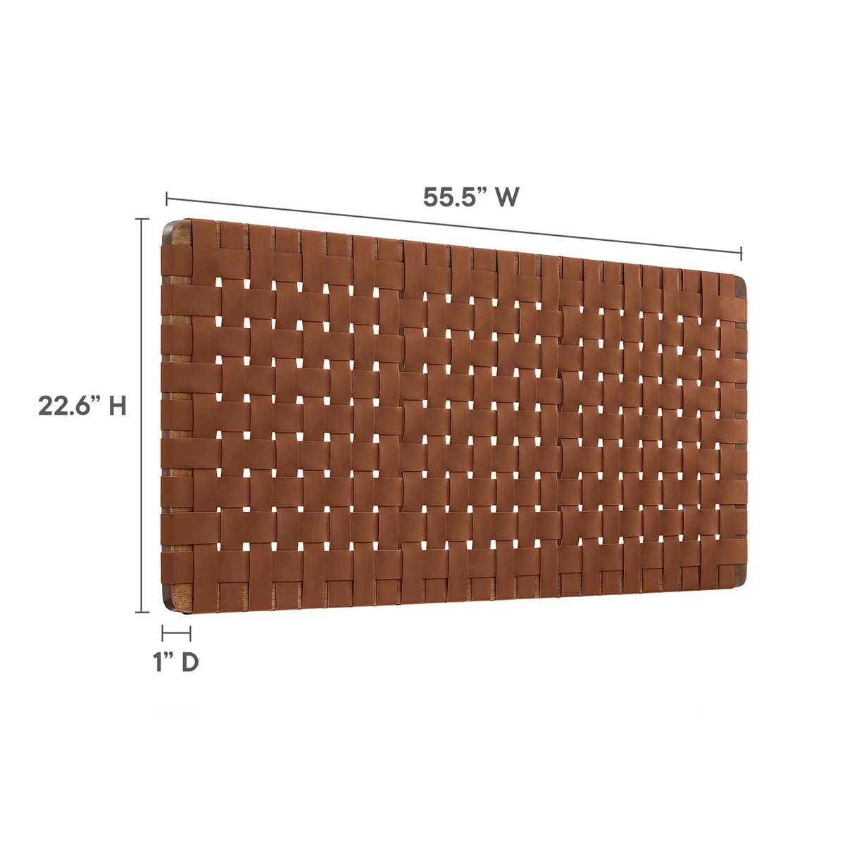 Sparta Weave Vegan Leather Full Headboard by Modway by HouseOfZazla