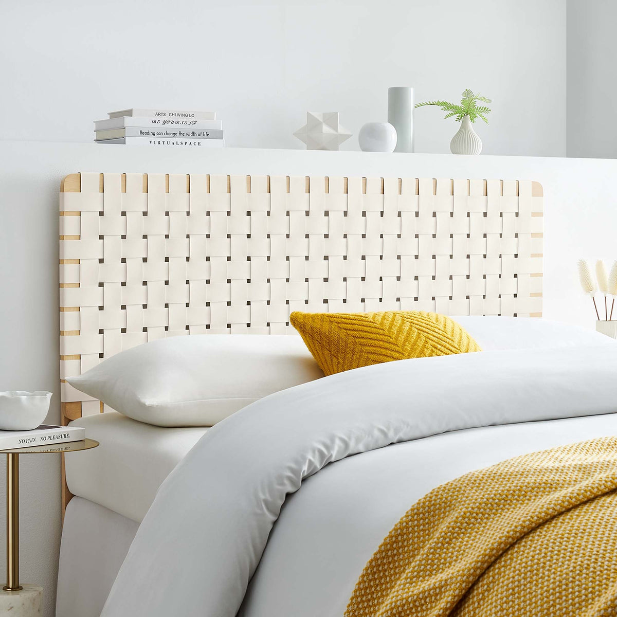 Sparta Weave Vegan Leather Headboard by Modway, photo 7 of 47