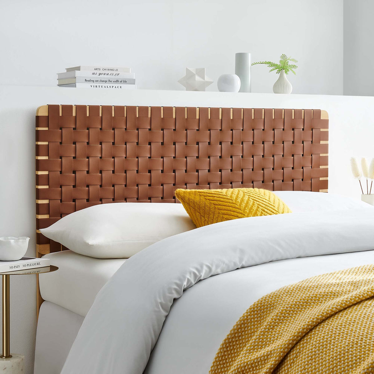 Sparta Weave Vegan Leather Headboard by Modway, photo 15 of 47