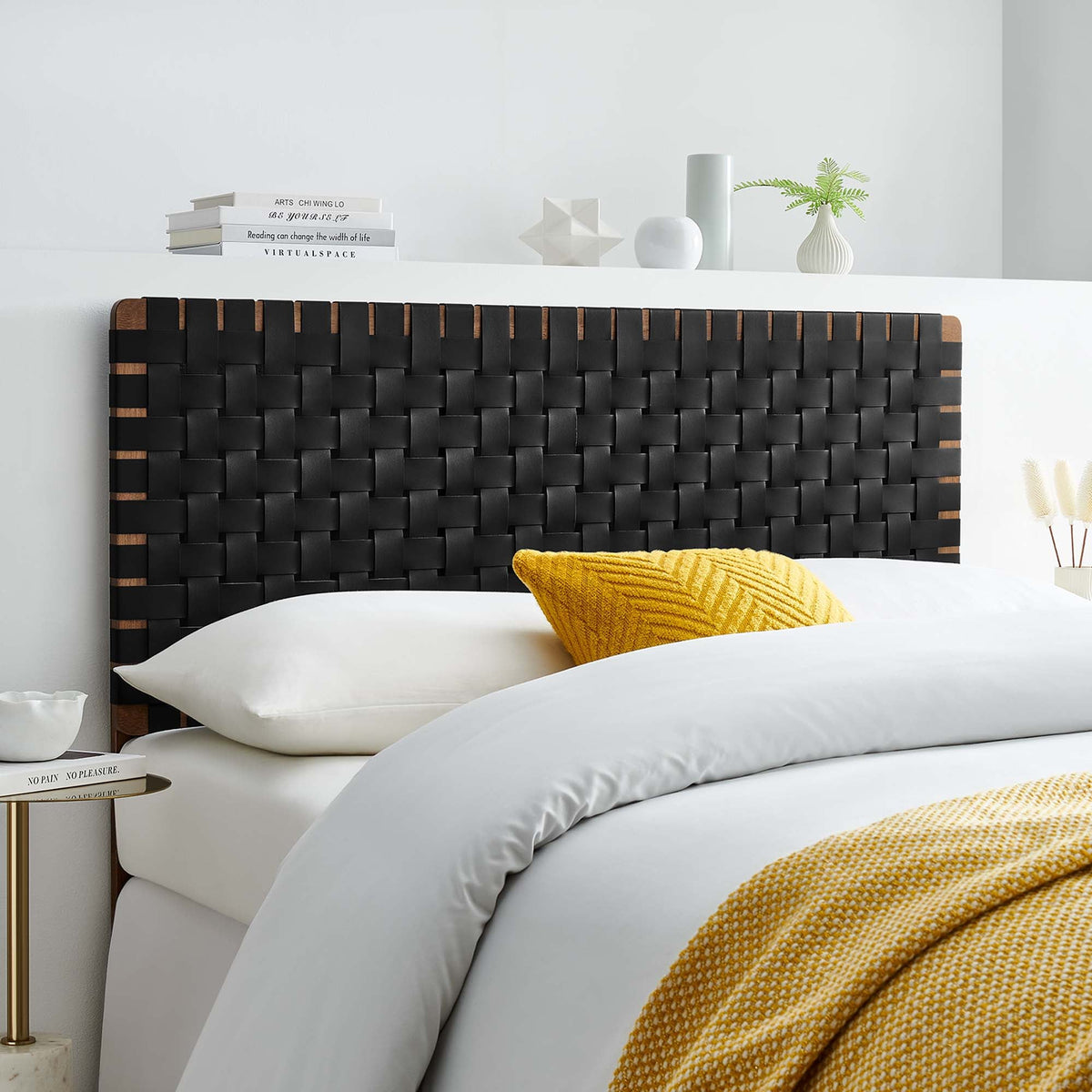 Sparta Weave Vegan Leather Headboard by Modway, photo 23 of 47