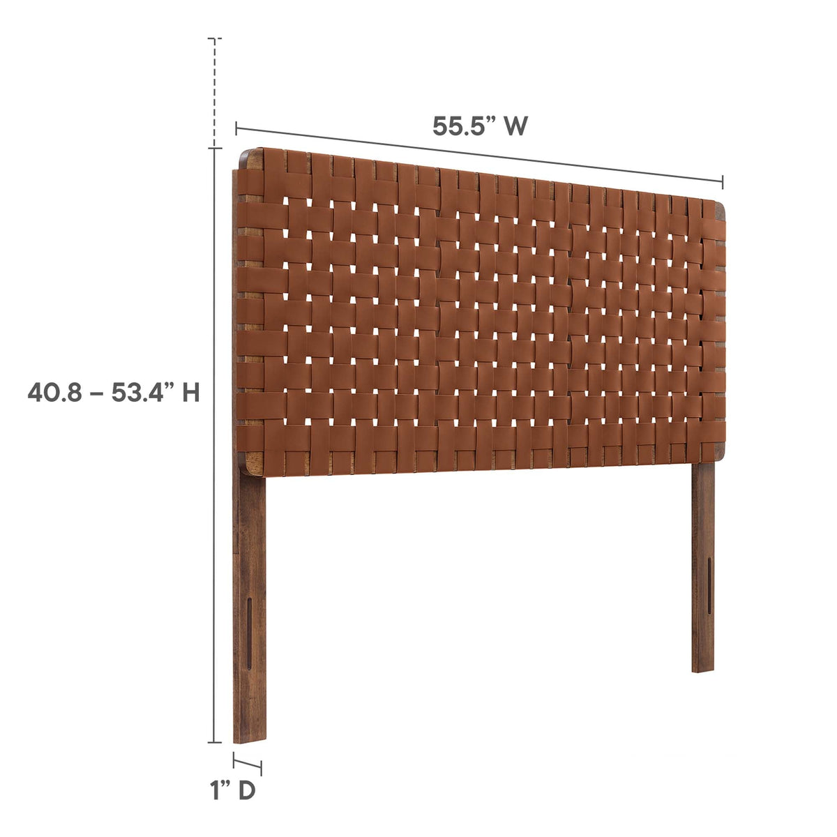 Sparta Weave Vegan Leather Headboard by Modway, photo 27 of 47