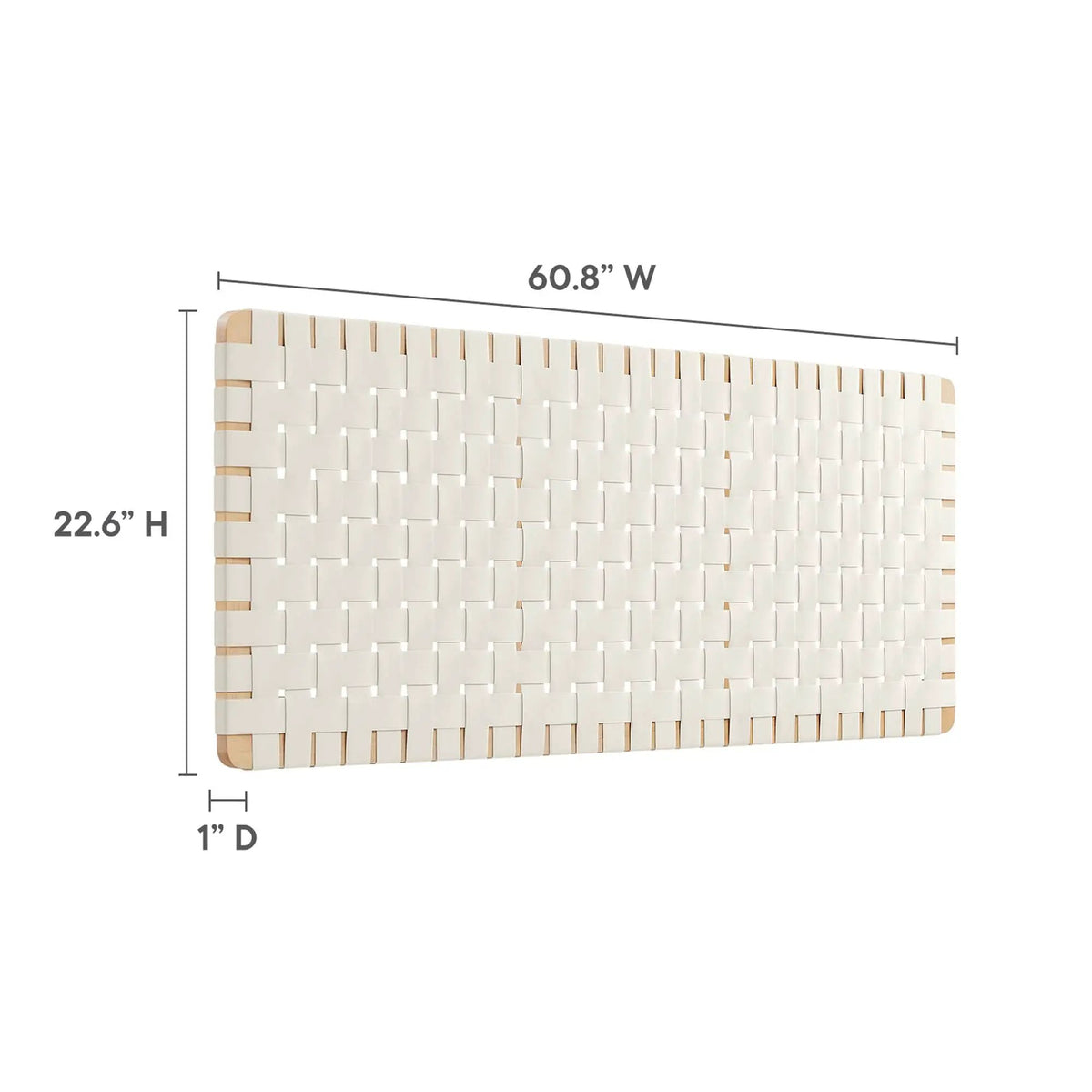 Sparta Vegan Leather Weave Queen Headboard by Modway by HouseOfZazla