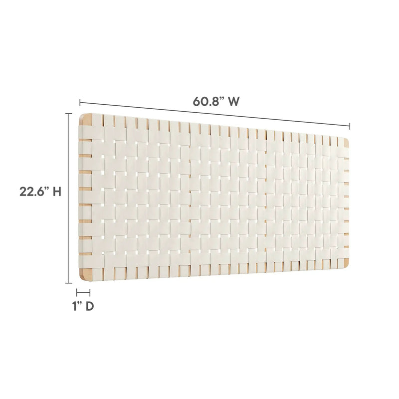 Sparta Vegan Leather Weave Queen Headboard by Modway by HouseOfZazla
