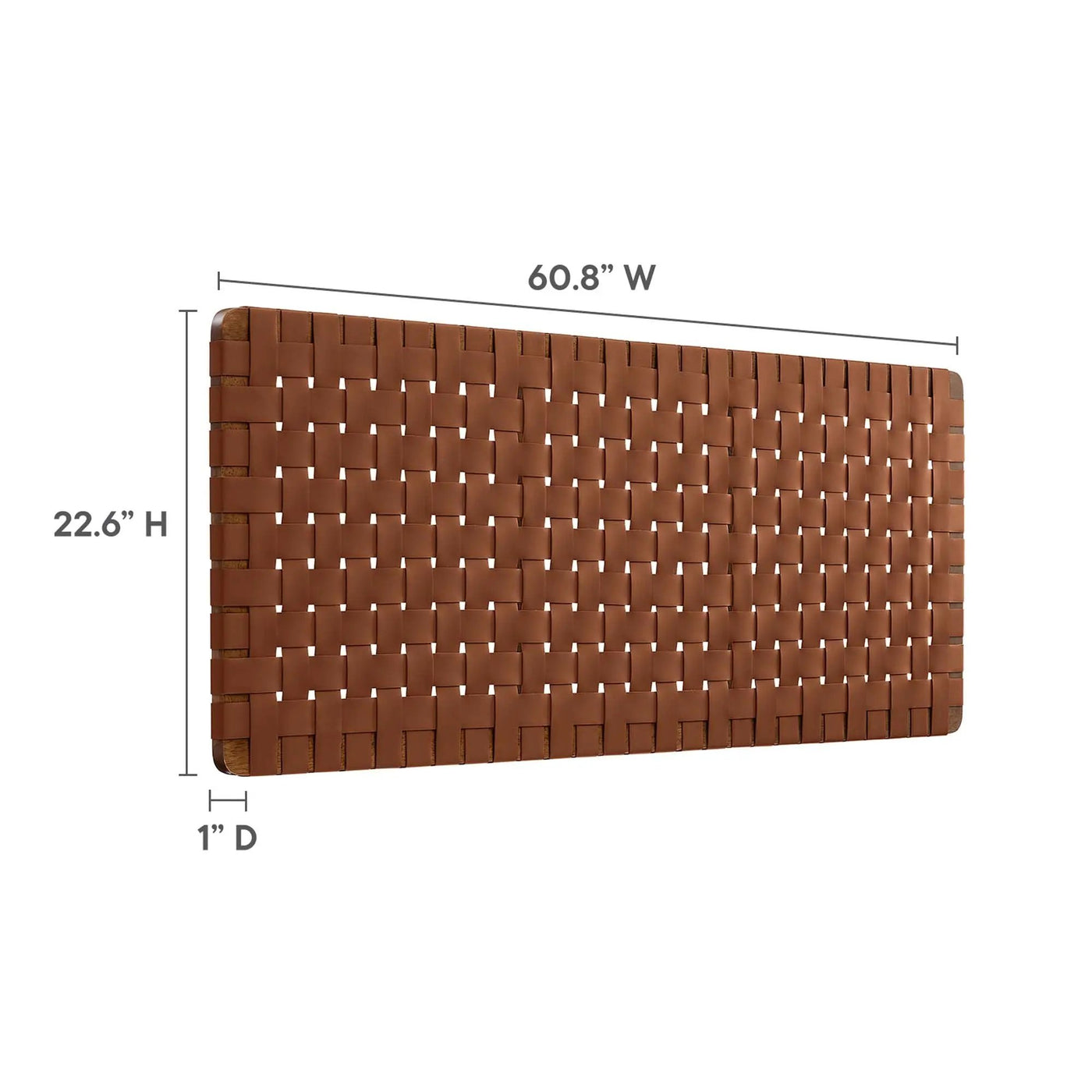 Sparta Vegan Leather Weave Queen Headboard by Modway by HouseOfZazla