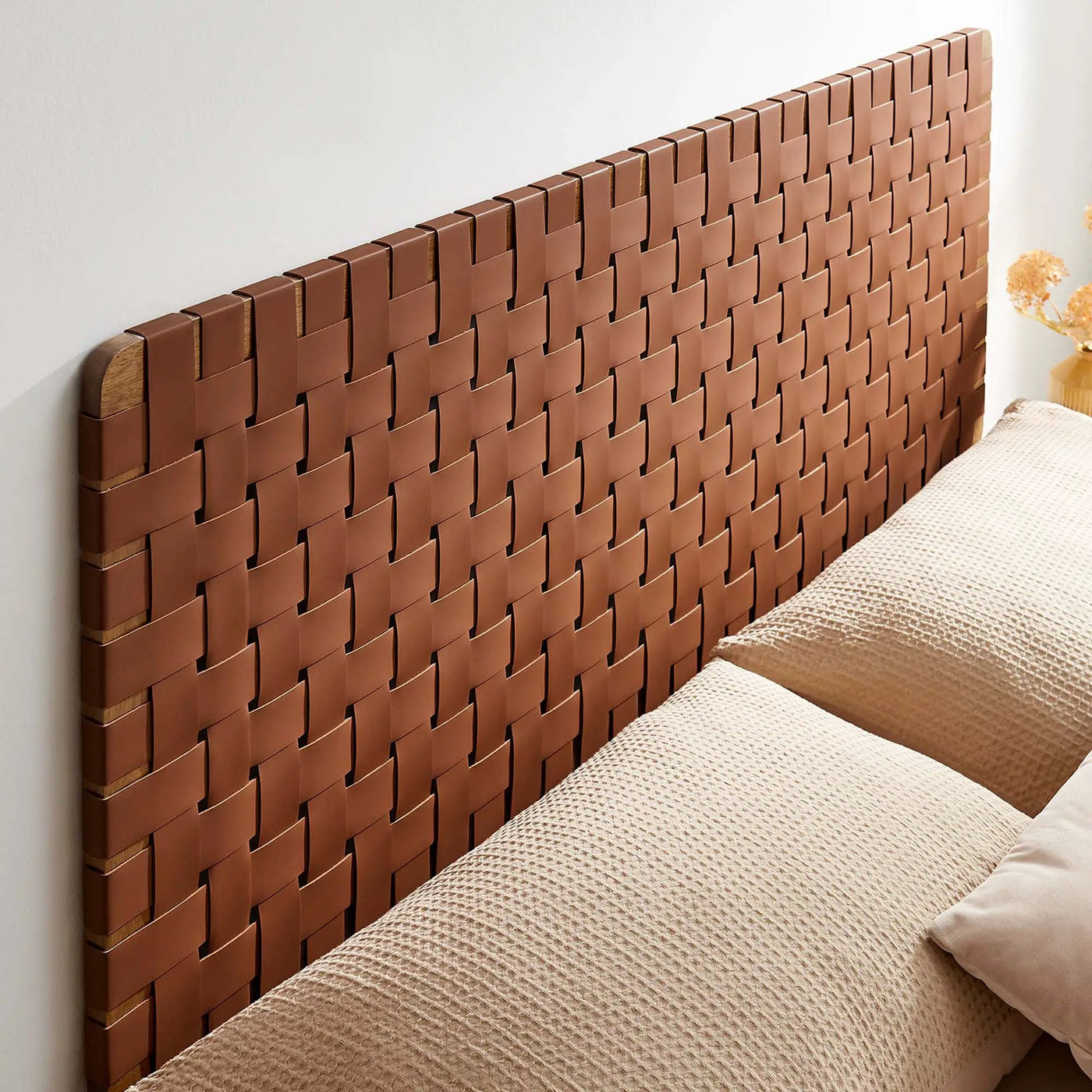 Sparta Vegan Leather Weave Queen Headboard by Modway by HouseOfZazla