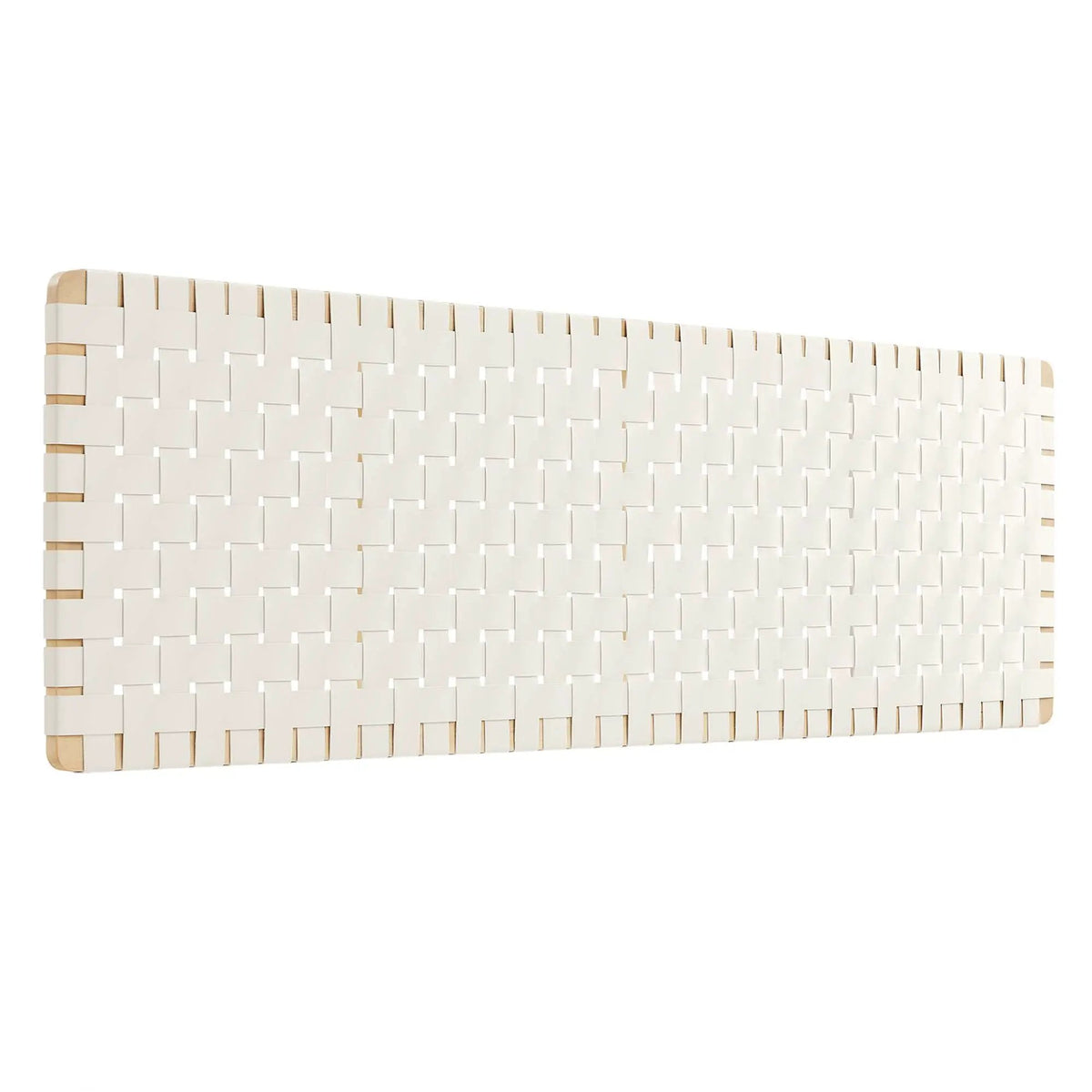 Sparta Weave Wall-Mount Vegan Leather King Headboard by HouseOfZazla