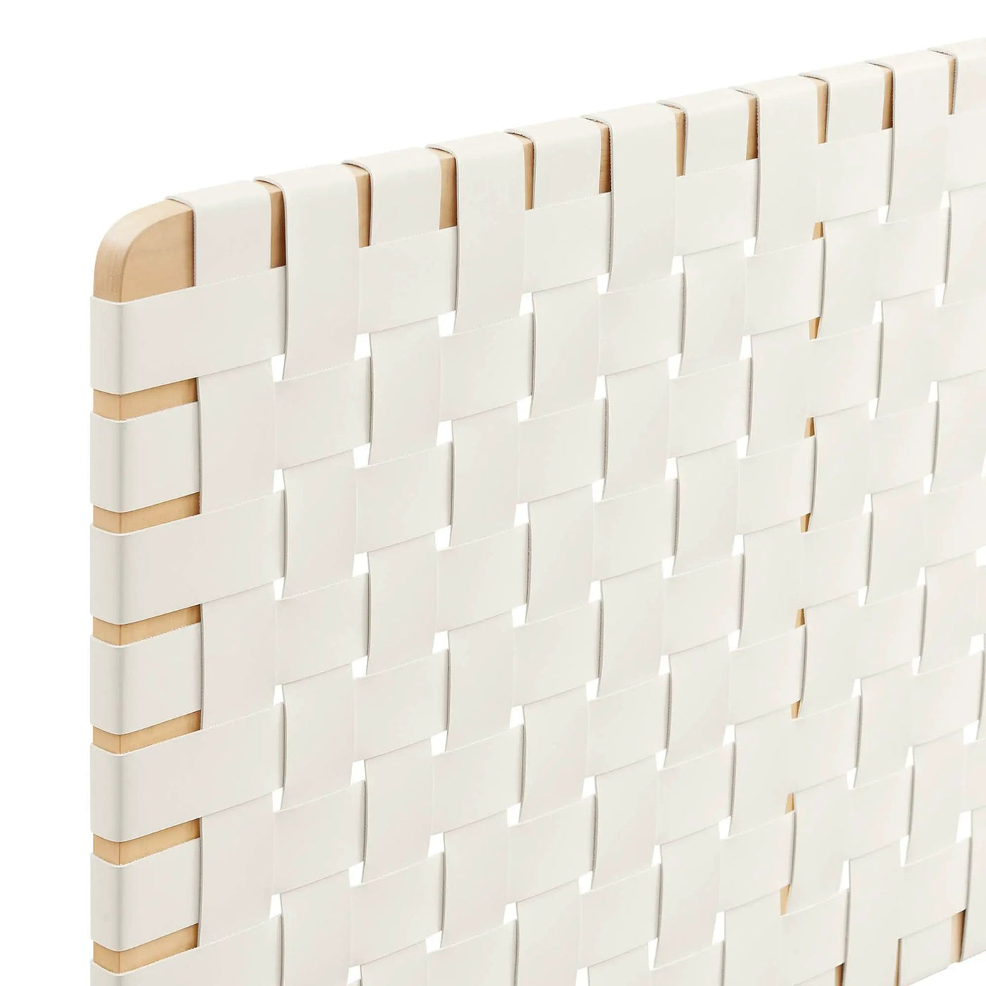 Sparta Weave Wall-Mount Vegan Leather King Headboard by HouseOfZazla
