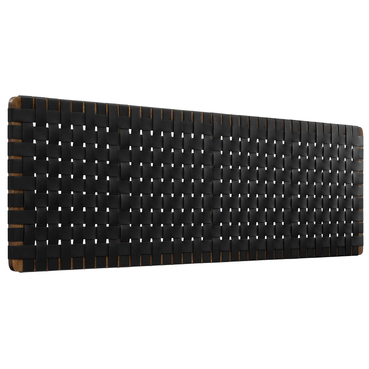 Sparta Weave Wall-Mount Vegan Leather King Headboard by HouseOfZazla