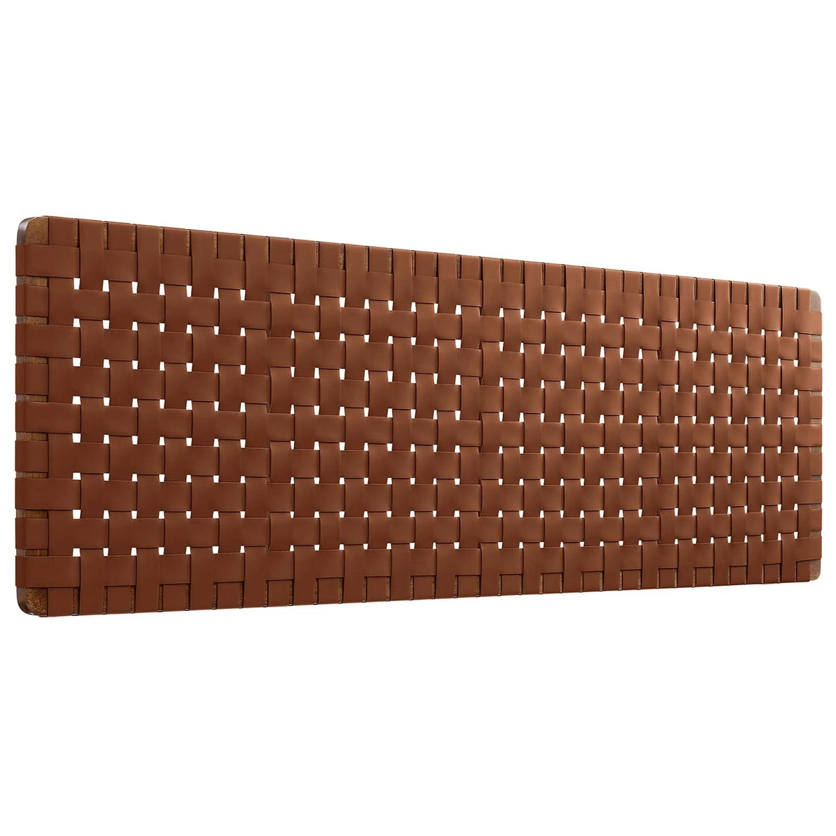 Sparta Weave Wall-Mount Vegan Leather King Headboard by HouseOfZazla
