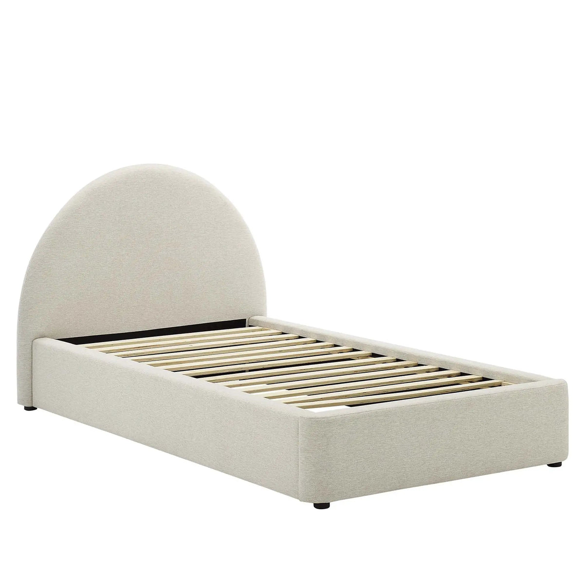 Resort Upholstered Fabric Arched Round Twin Platform Bed by Modway by HouseOfZazla