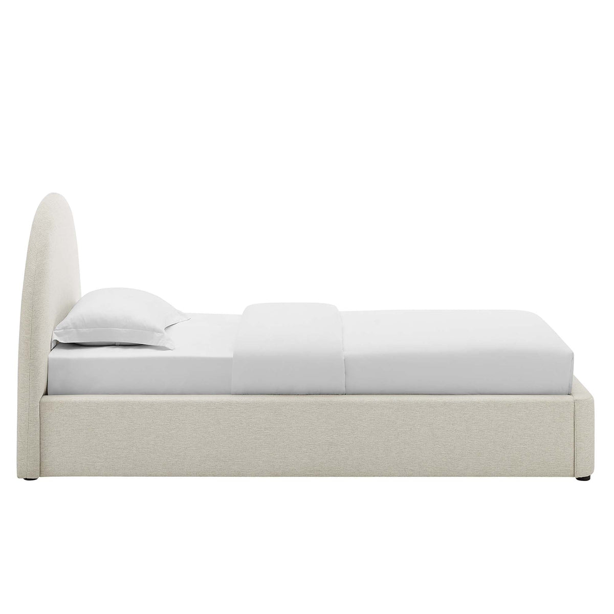 Resort Upholstered Fabric Arched Round Twin Platform Bed by Modway by HouseOfZazla
