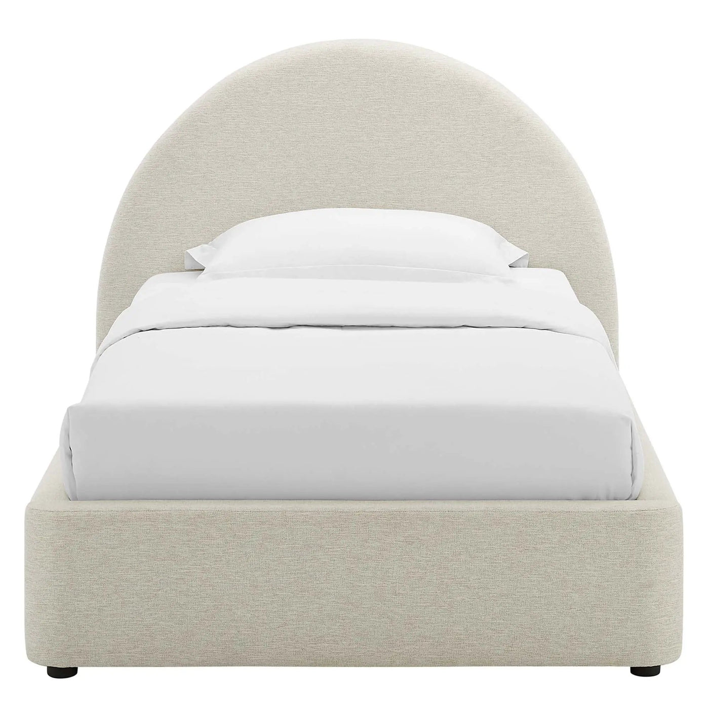Resort Upholstered Fabric Arched Round Twin Platform Bed by Modway by HouseOfZazla