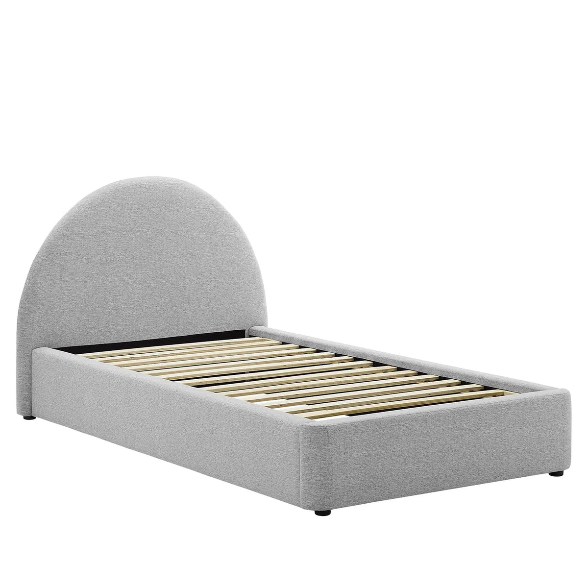 Resort Upholstered Fabric Arched Round Twin Platform Bed by Modway by HouseOfZazla