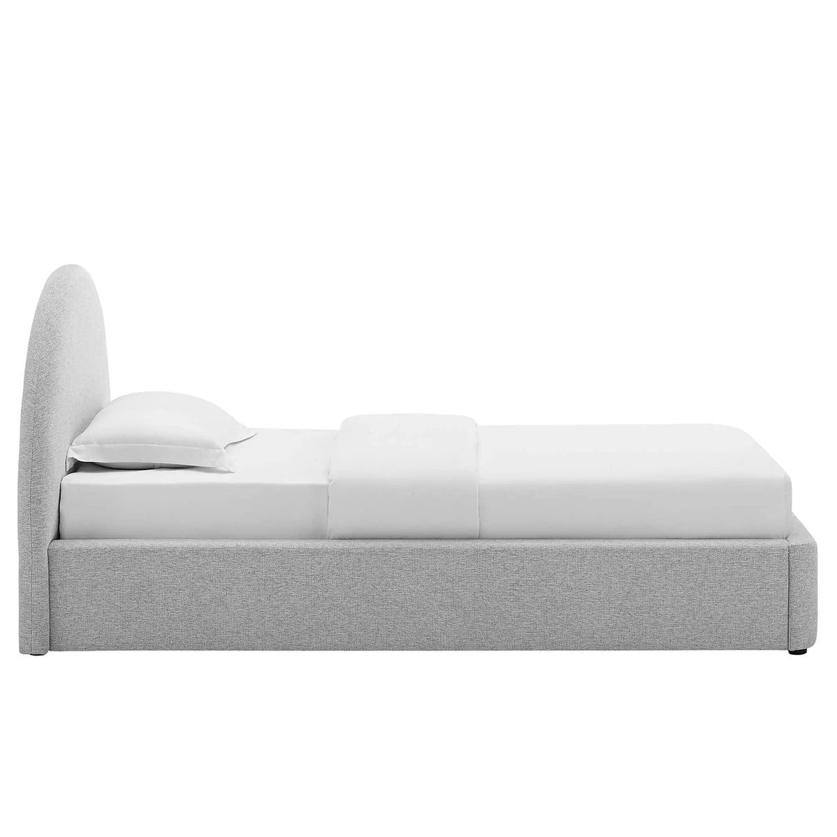 Resort Upholstered Fabric Arched Round Twin Platform Bed by Modway by HouseOfZazla