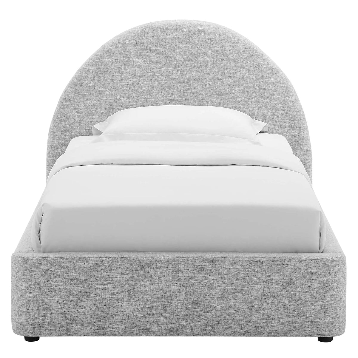 Resort Upholstered Fabric Arched Round Twin Platform Bed by Modway by HouseOfZazla