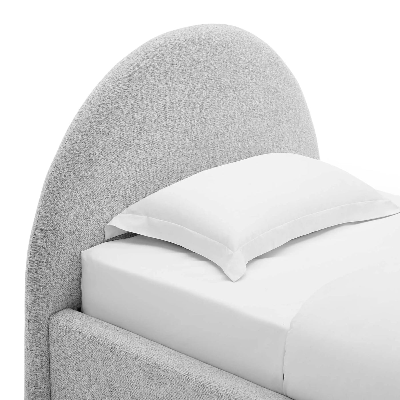 Resort Upholstered Fabric Arched Round Twin Platform Bed by Modway by HouseOfZazla