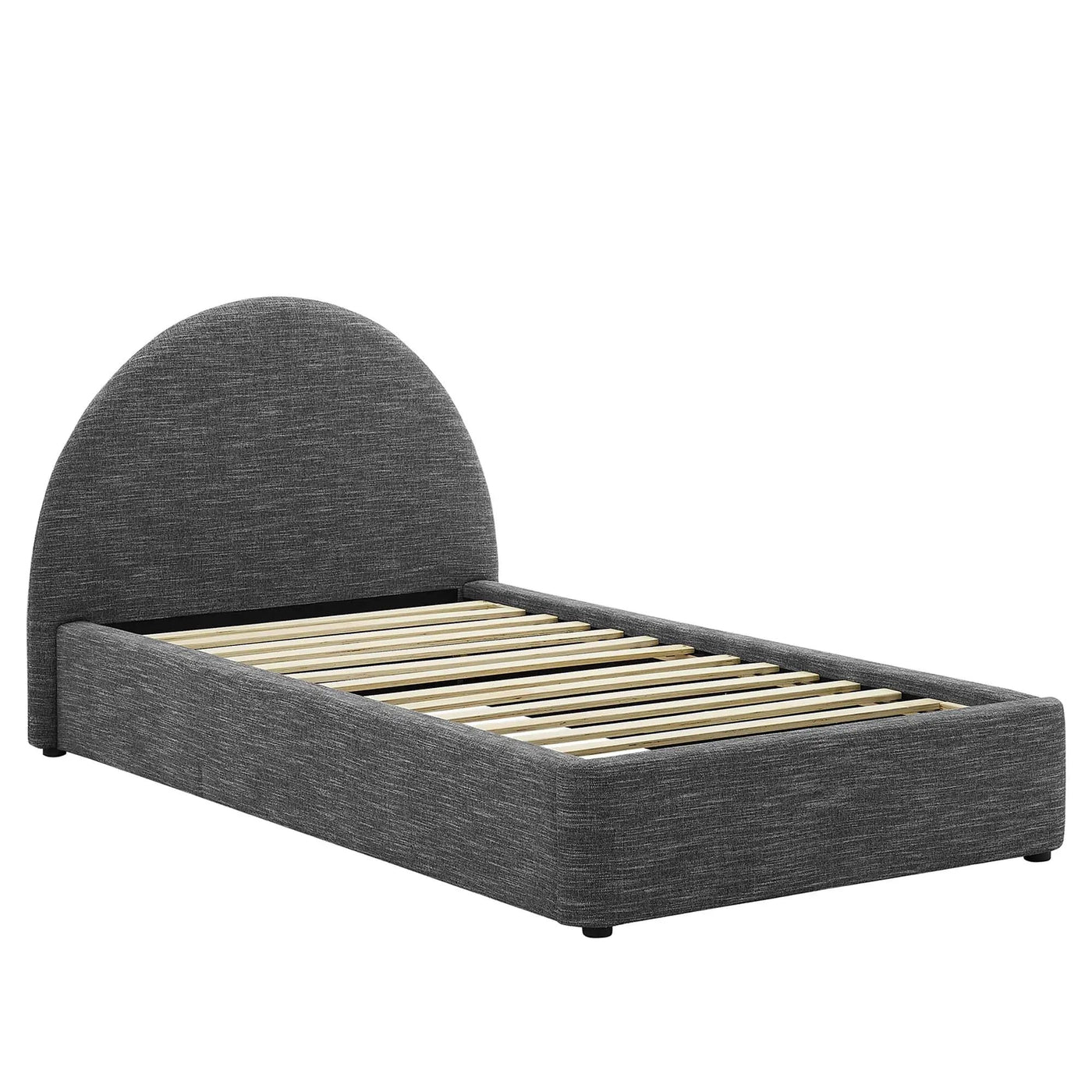 Resort Upholstered Fabric Arched Round Twin Platform Bed by Modway by HouseOfZazla