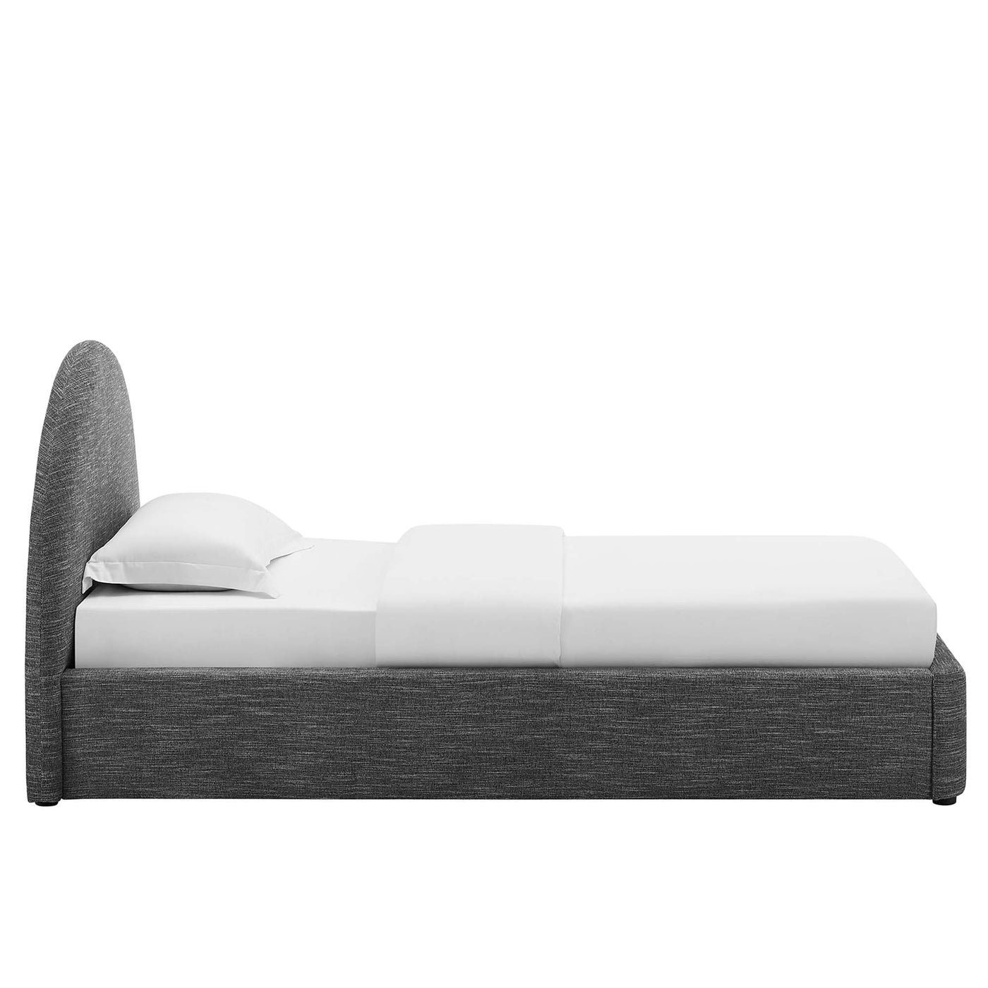 Resort Upholstered Fabric Arched Round Twin Platform Bed by Modway by HouseOfZazla