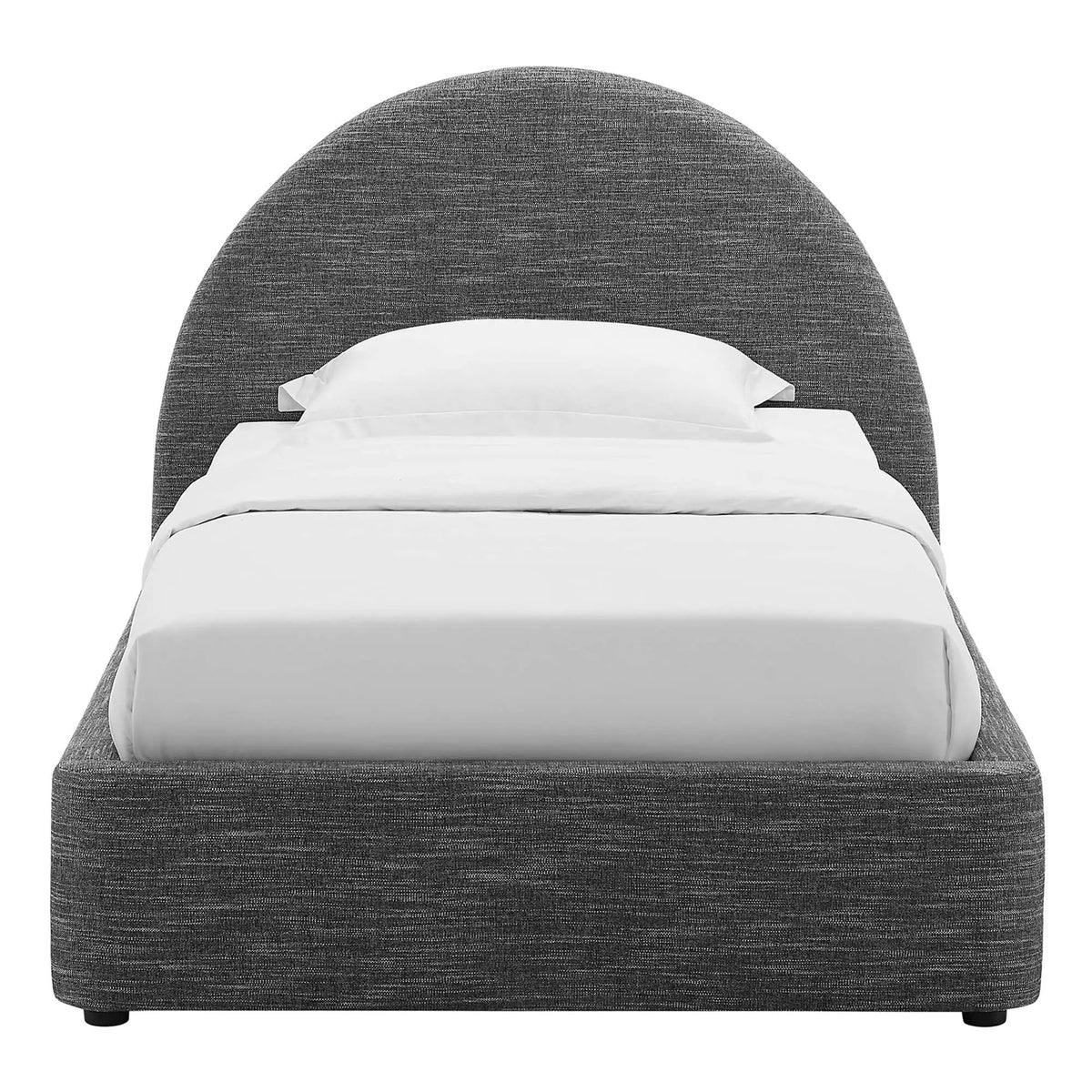 Resort Upholstered Fabric Arched Round Twin Platform Bed by Modway by HouseOfZazla