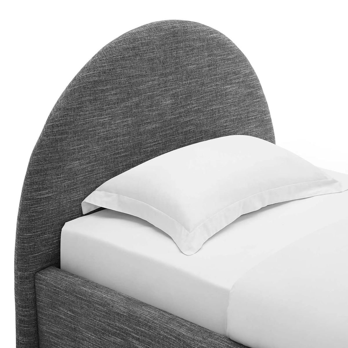 Resort Upholstered Fabric Arched Round Twin Platform Bed by Modway by HouseOfZazla