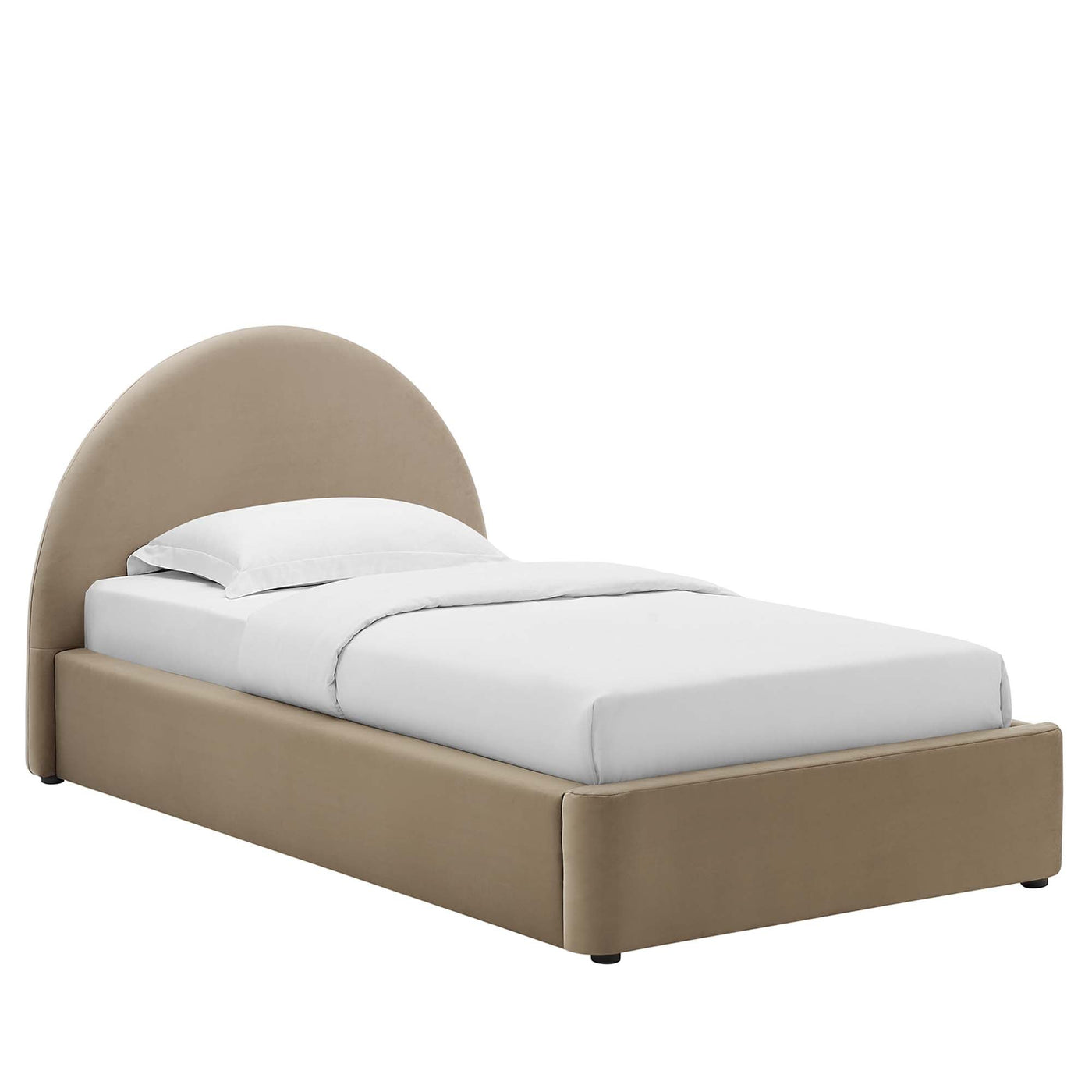 Resort Performance Velvet Arched Round Twin Platform Bed by Modway by HouseOfZazla