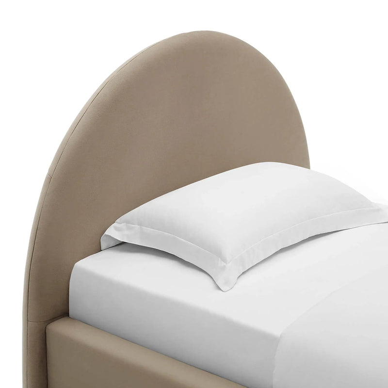 Resort Performance Velvet Arched Round Twin Platform Bed by Modway by HouseOfZazla